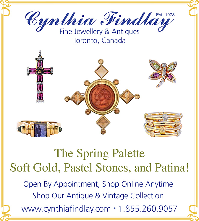 Vintage Jewellery Happy Easter Ad in the Toronto Star by Cynthia Findlay Fine Jewellery & Antiques