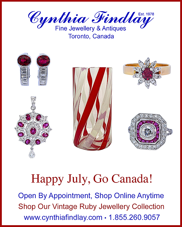 Happy July, Go Canada! Shop Vintage Ruby Jewellery.